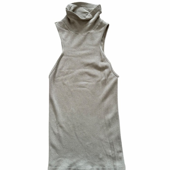 Free People Always Ready Seamless Turtleneck Tank Moss Size M/L NWT - Picture 2 of 4